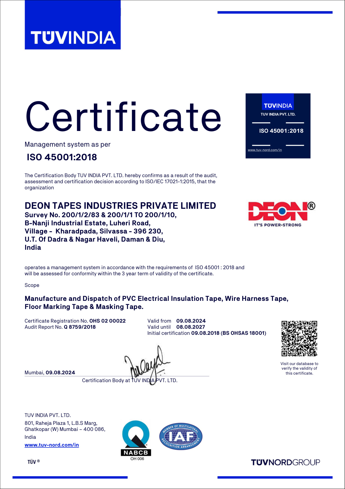 ISO 45001:2018