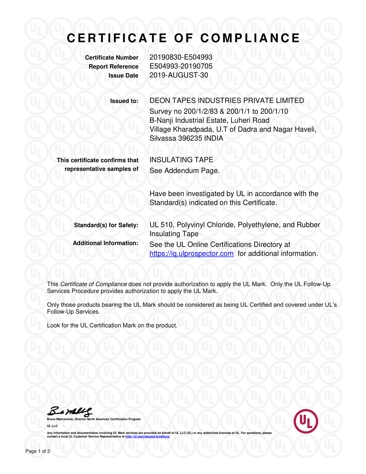 UL Certification